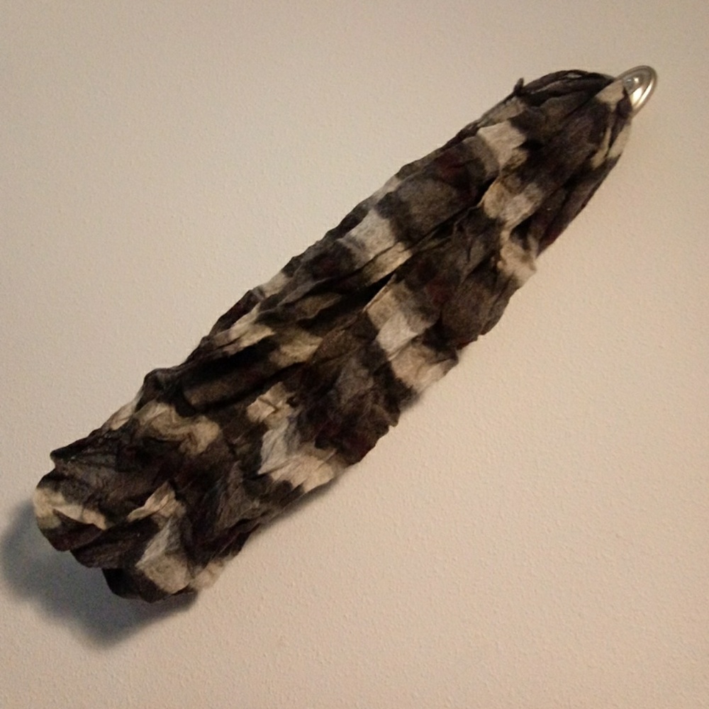 Purple & Gray Soft 100% Wool Infinity Scarf